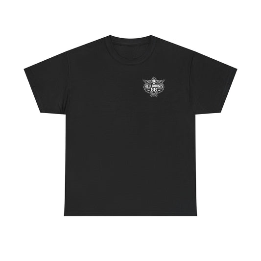 Hellbound88 Dragon Skull Motorcycle T-Shirt/ Vintage Biker Graphic Tee