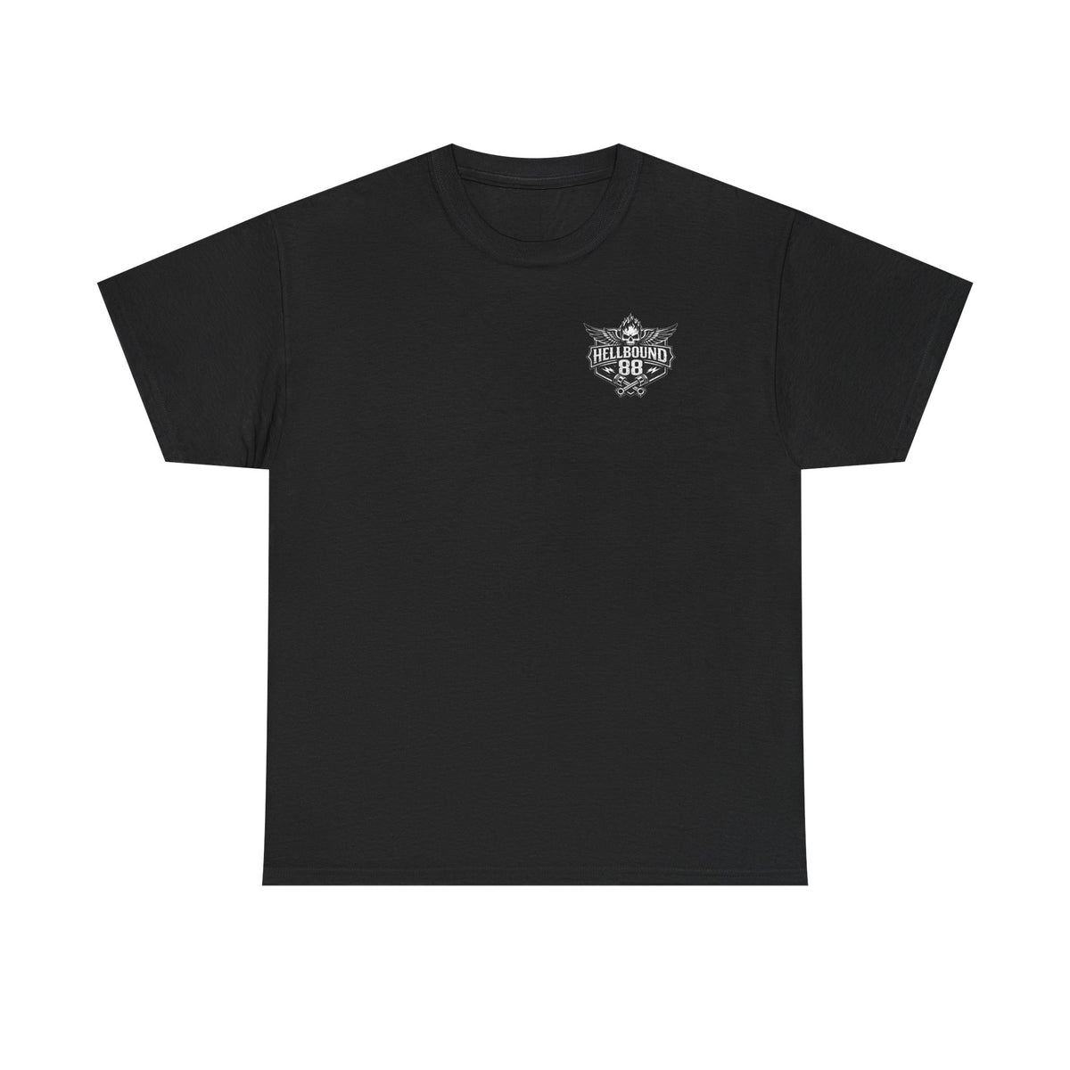 Hellbound88 Dragon Skull Motorcycle T-Shirt/ Vintage Biker Graphic Tee